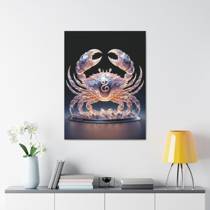 Canvas Wrap 'Cancer' Zodiac Art