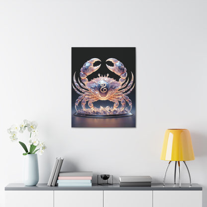 Canvas Wrap 'Cancer' Zodiac Art