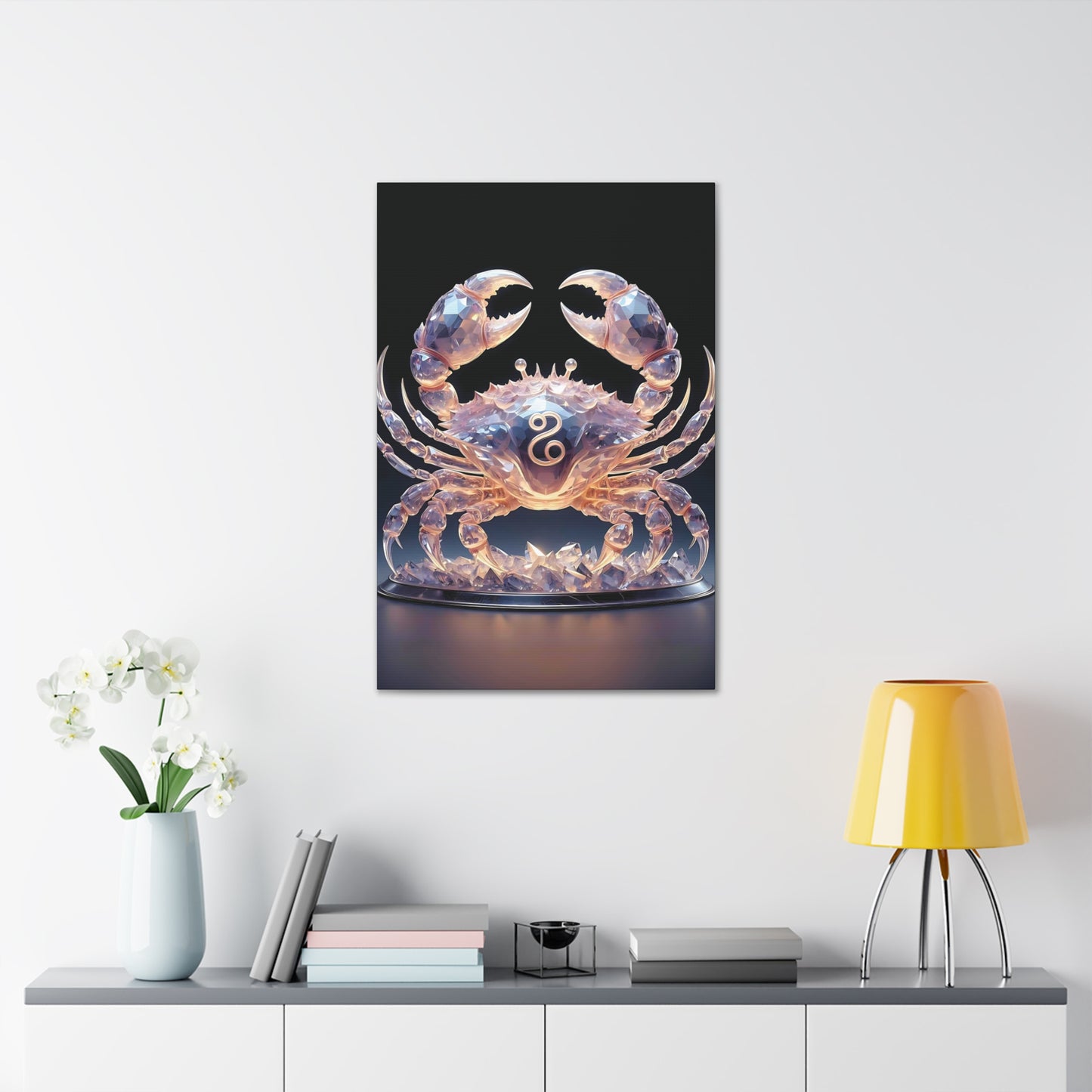 Canvas Wrap 'Cancer' Zodiac Art